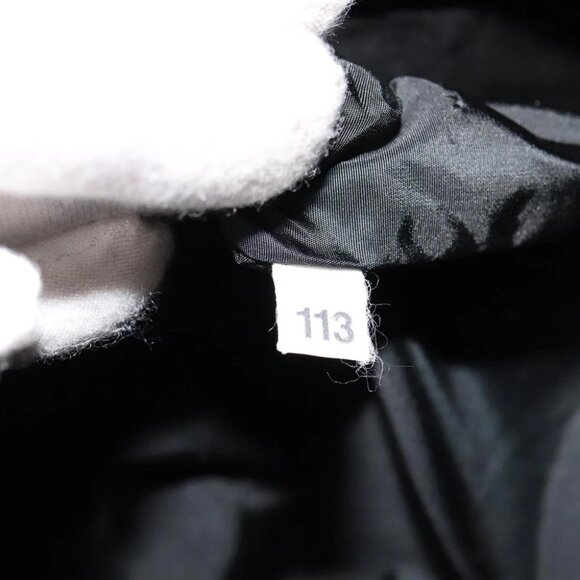 PRADA Clutch Bag Leather Black Auth 93630 - Picture 13 of 15